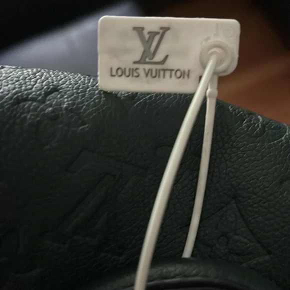 Louis Vuitton Green Embossed Leather Satchel - Picture 2 of 3